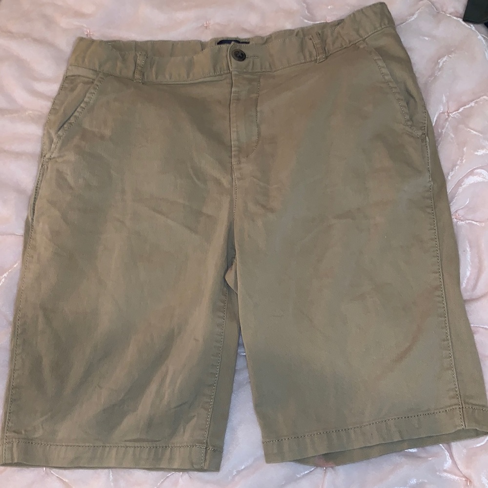 Place khaki shorts